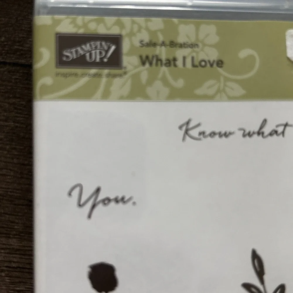 Stampin Up Floral Clear Stamp Set Bundle What I Love & Avant Garden Card‎ Craft